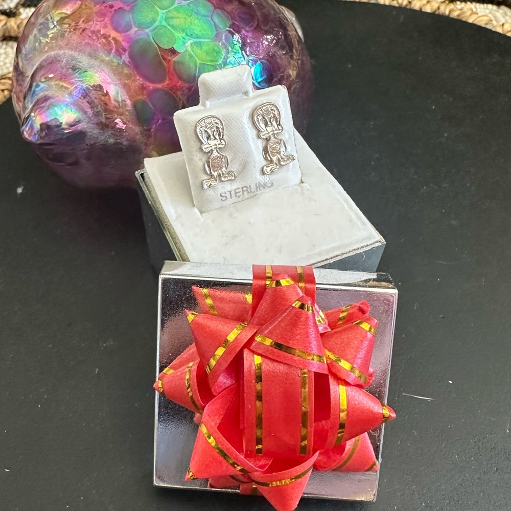 Sterling Silver Earrings tweety bird